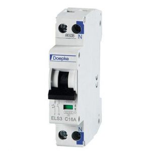 ELS 3 C16/1+N/1TE Doepke LS-Schalter 1p+N, C-Char, 230 V/1