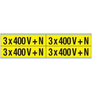 VOLTAGE MARKERS CV 3X 400 V + N Warnschilder für die Spannungskennzeichn