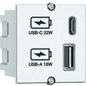 917.2271, USB A/C 22Watt Charger CM weiss