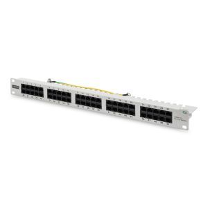 NCAT3PAN50P.01, CAT 3 ISDN Patch Panel, ungeschirmt, 50-Port, lichtgrau