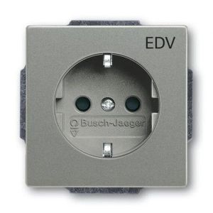 20 EUCKS/DV-803, SCHUKO® Steckdosen-Einsatz mit Aufdruck EDV