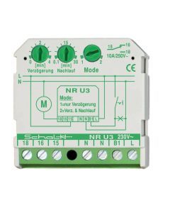 NR U3, Nachlaufrelais m. Einschaltverzögerung 230V AC (UP)