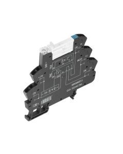 TRZ 24VDC 1CO, Relaiskoppler, 24 V DC ±20 %, LED grün, Freilaufdiode, Verpolungsschutz, 1 Wechsler (AgNi) , 250 V AC, 6 A, Zugfederanschluss, Prüftaste vorhanden: Ne