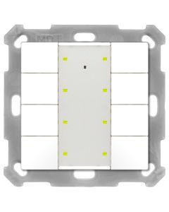 BE-TA55P8.G2, KNX Taster Plus 55 8-fach, Reinweiß glänzend