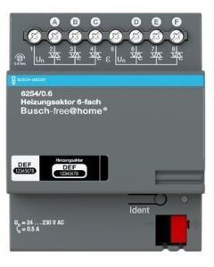 6254/0.6, 6254/0.6 Heizungsaktor, 6fach, 230 V, REG, BJE