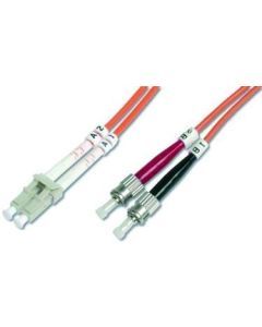 HDK-2531-10/3, LWL-Duplex-Patchkabel ST/LC ST-LC duplex MM 50/125, OM3, 10m