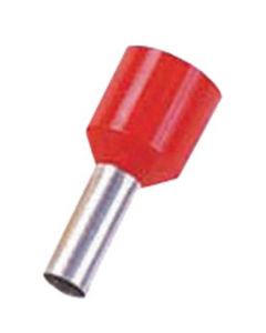 ICIAE1012K, Isolierte Aderendhülse für kurzschlußsichere Leitung 10qmm 12mm Länge verzinnt rot