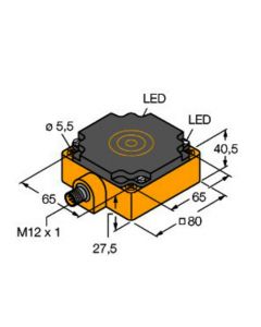 BI40-CP80-VP4X2-H1141, Induktiver Sensor