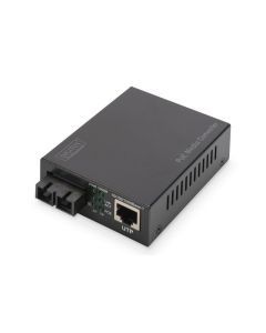 DN-82150, Gigabit Ethernet PoE+ Medienkonverter, Multimode 802.3at, 30W, SC connector, bis zu 0.5km