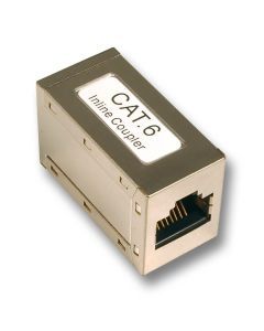 37489.1, Modular-Adapter Cat.6 STP, RJ45 Buchse/Buchse,1:1