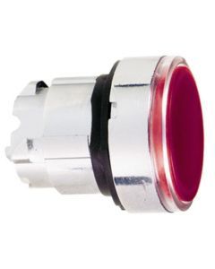 ZB4BW343, Frontelement für Leuchtdrucktaster ZB4, tastend, rot, Ø 22 mm