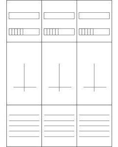 ZSD-Z37A1333 Zählerfeld, 3-feldrig, vorbereitet, Vers
