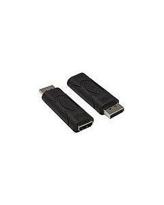 5809000082, DisplayPort Stecker auf HDMI Buchse Unterstützt Displayport 1.1/HDMI1.3b Empfohlen bis FullHD/WUXGA  Vergoldete Kontakte Farbe: schwarz