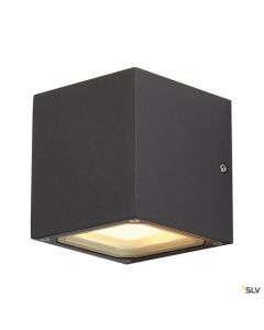 232535, SITRA CUBE, Outdoor Wandleuchte, TCR-TSE, IP44, anthrazit, max. 18W