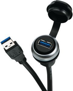4000-73000-0160000, MSDD Einbaudose USB 3.0 BF A, 1.0 m Kabelverlängerung