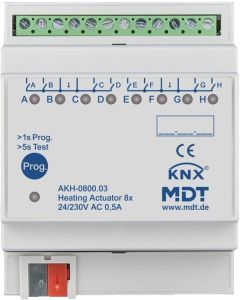 AKH-0800.03, Heizungsaktor 8-fach, 4TE, REG, 24-230 V AC