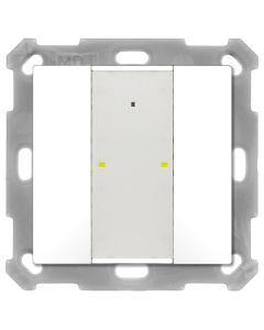 BE-TA55P2.G2, KNX Taster Plus 55 2-fach, Reinweiß glänzend