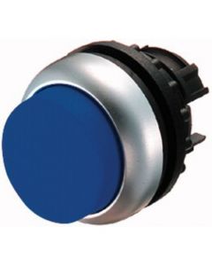 M22-DLH-B, Leuchtdrucktaste hoch, blau, blanko, Zubehör für Meldegerät, M22-DLH-B