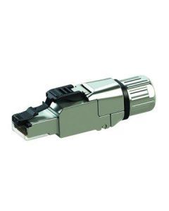 J00026A5001, feldkonfektionierbarer RJ45-Steckverbinder MFP8 IE T568 B Cat.6A(IEC), AWG24/1-AWG22/1, AWG27/7-AWG22/7