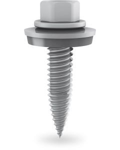 Thread-forming metal screw 6x38_rs, Gewindeformende Schraube mit Dichtscheibe 6x38