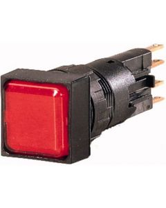 Q18LF-RT/WB, Leuchtmelder, flach, rot, + Glühlampe, 24 V