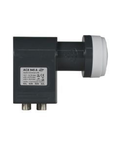 ACX 945 A, Quatro-Universal-LNB, 40 mm Aufnahme, für Offset-Parabolantenne AST… + ASP…, zur Verwendung in Multischalteranlagen & Kopfstellen
