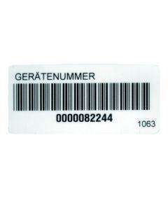 FTC00001063D, UNITEST Barcode-Aufkleber (250 St. auf Rolle), 1063