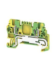 ZPE 1.5, Schutzleiter-Reihenklemme, Zugfederanschluss, 1.5 mm², 500 V, Anzahl Anschlüsse: 2, Anzahl der Etagen: 1, grün / gelb