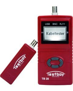 HNETZWERKTESTER, Netzwerkverdrahtungstester mit Längenmessung, RJ45, USB, Koax