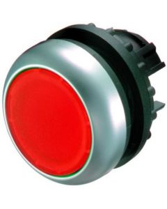 M22-DL-R, Leuchtdrucktaste flach, rot, blanko, Zubehör für Meldegerät, M22-DL-R