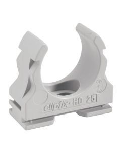 clipfix-H0 40, Kunststoff Klemmschelle clipfix-H0 40 grau