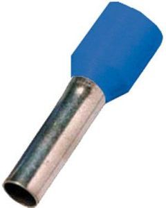 ICIAE0758BL, Isolierte Aderendhülse DIN 46228 Teil 4, 0,75qmm 8 mm Länge verzinnt blau