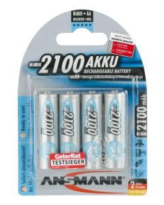 4 Mignon AA NiMH Akku 2100mAh, maE NiMH-Akku Mignon AA 4er Blister, 2100 mAh