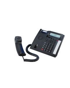 T 18 schwarz analoges Telefon mit 3-zeiligem Display