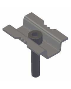 iFIX Mittelklemme, Mittelklemme mit fixierter Schraube zur Klemmung zwischen PV-Modulen (Modulrahmenhöhen: 30-40mm)