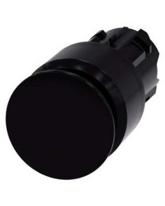 3SU1000-1AA10-0AA0, Pilzdrucktaster, 22mm, rund, Kunststoff, schwarz, 30mm