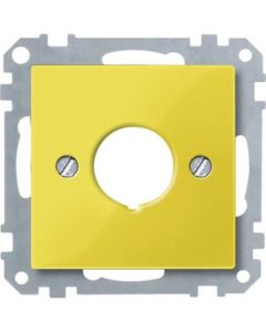 393803, Zentralplatte für Not-Ausschalter, gelb, System M