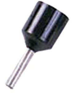 ICIAE158K, Isolierte Aderendhülse für kurzschlußsichere Leitung 1,5qmm 8mm Länge verzinnt schwarz