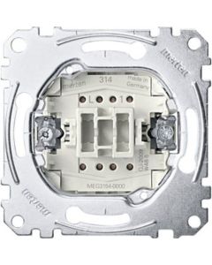 MEG3154-0000, Taster-Einsatz mit separatem Meldekontakt, Schließer 1-polig , 10 A, AC 250 V, Steckklemmen