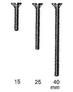 HGS40, Geräte-Deckelschraube L=40mm d=3.2mm, selbstschneidendes Gewinde