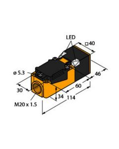 NI20-CP40-FZ3X2, Induktiver Sensor