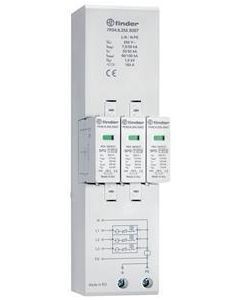 7P.04.8.255.S007, Blitz- und Überspannungsableiter Typ 1+2 für 40 mm Sammelschiene, 7,5 kA pro Pfad, 5-Leitersystem, L1, L2, L3, N, PE