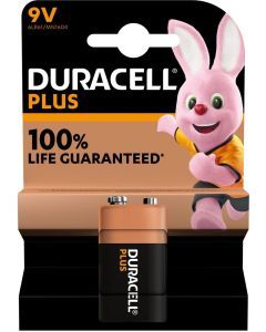 Plus-9V B1, Batterie 9V Block E Plus Power 1er Blister Duracell