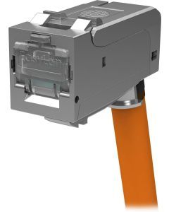 CKWAK007, fixLink® SL RJ45 Keystone geschirmt Kat.6A (ISO/IEC) AWG 24-22 gewinkelt