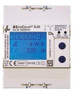 EcoCount SL 5//1A MID S0 0.01-1(6)A, EcoCount SL 5//1A, MID, S0  0.01-1(6)A, 3x230/400V f. Wirk- + Blindverbrauch, 4-Leiter, 3x230/400, 0,01-1(6)A