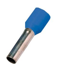 ICIAE28, Isolierte Aderendhülse DIN 46228 Teil 4, 2,5qmm 8 mm Länge verzinnt blau