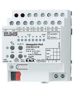 2336 REG HZ HE, KNX Heizungsaktor 6fach