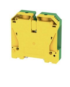 WPE 95N/120N, Schutzleiter-Reihenklemme, Schraubanschluss, 95 mm², 1000 V, Anzahl Anschlüsse: 2, Anzahl der Etagen: 1, grün / gelb