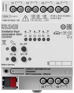 23006 1S R, KNX Schaltaktor 6fach, KNX Jalousieaktor 3fach, Secure