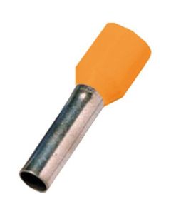 ICIAE412OR, Isolierte Aderendhülse DIN 46228 Teil 4, 4qmm 12 mm Länge verzinnt orange